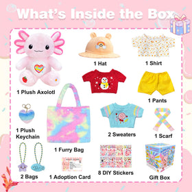 KUMANEKO gradient axolotl storage bag keeps outfits organized