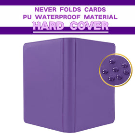 KUOOKING 1000+ Card Binder side-loading sleeves prevent accidental card loss