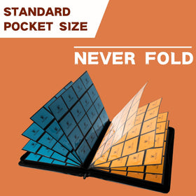 KUOOKING 16-pocket card album compact closed for travel
