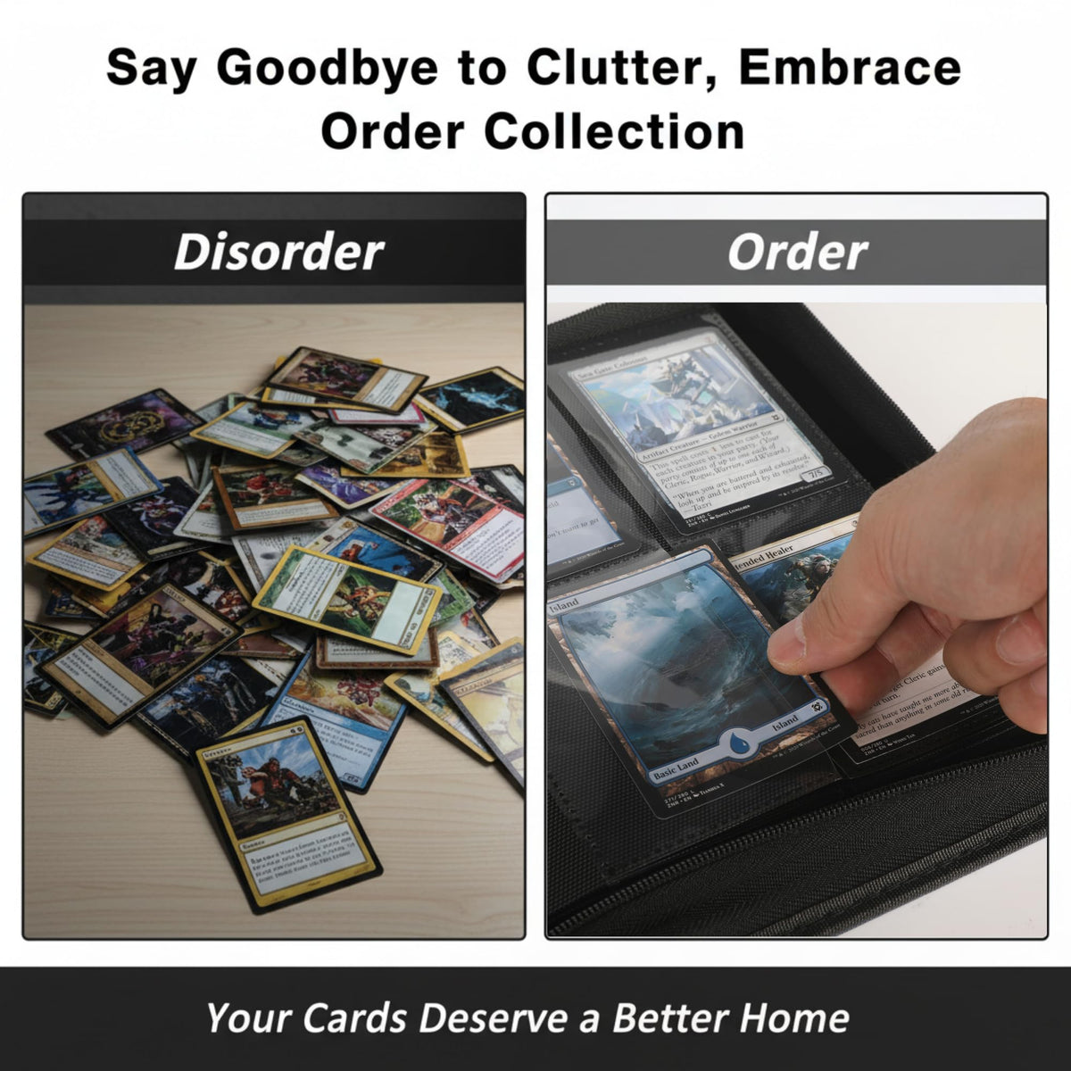 KUOOKING pink binder adds style while organizing trading cards.