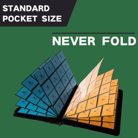 KUOOKING binder zipper secure-closure ensures cards stay safely inside during transport