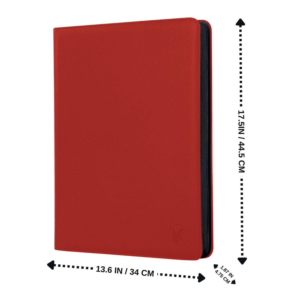 KUOOKING red trading card binder showcases bold style and organization