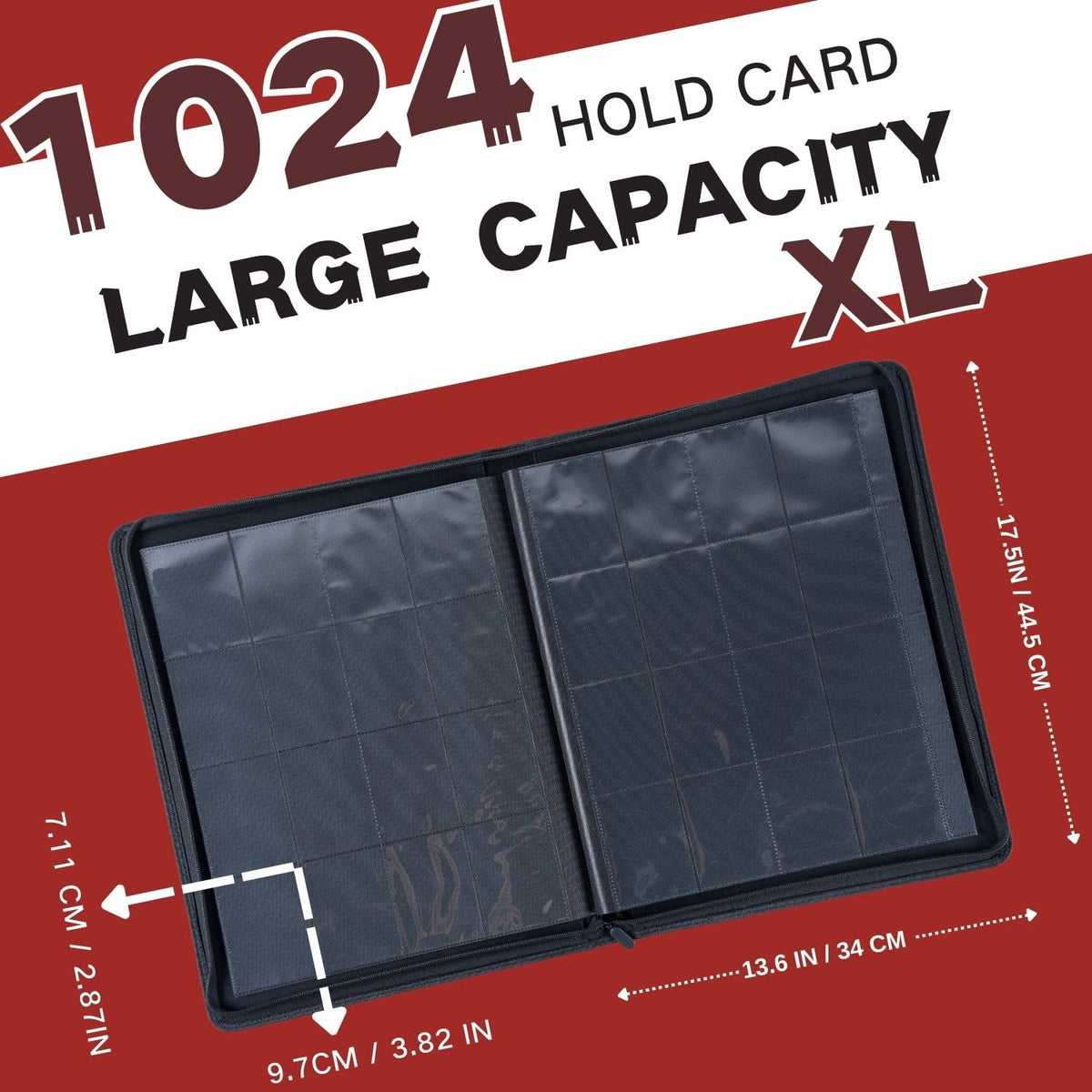 KUOOKING secure zipper closure for safe transport of valuable cards