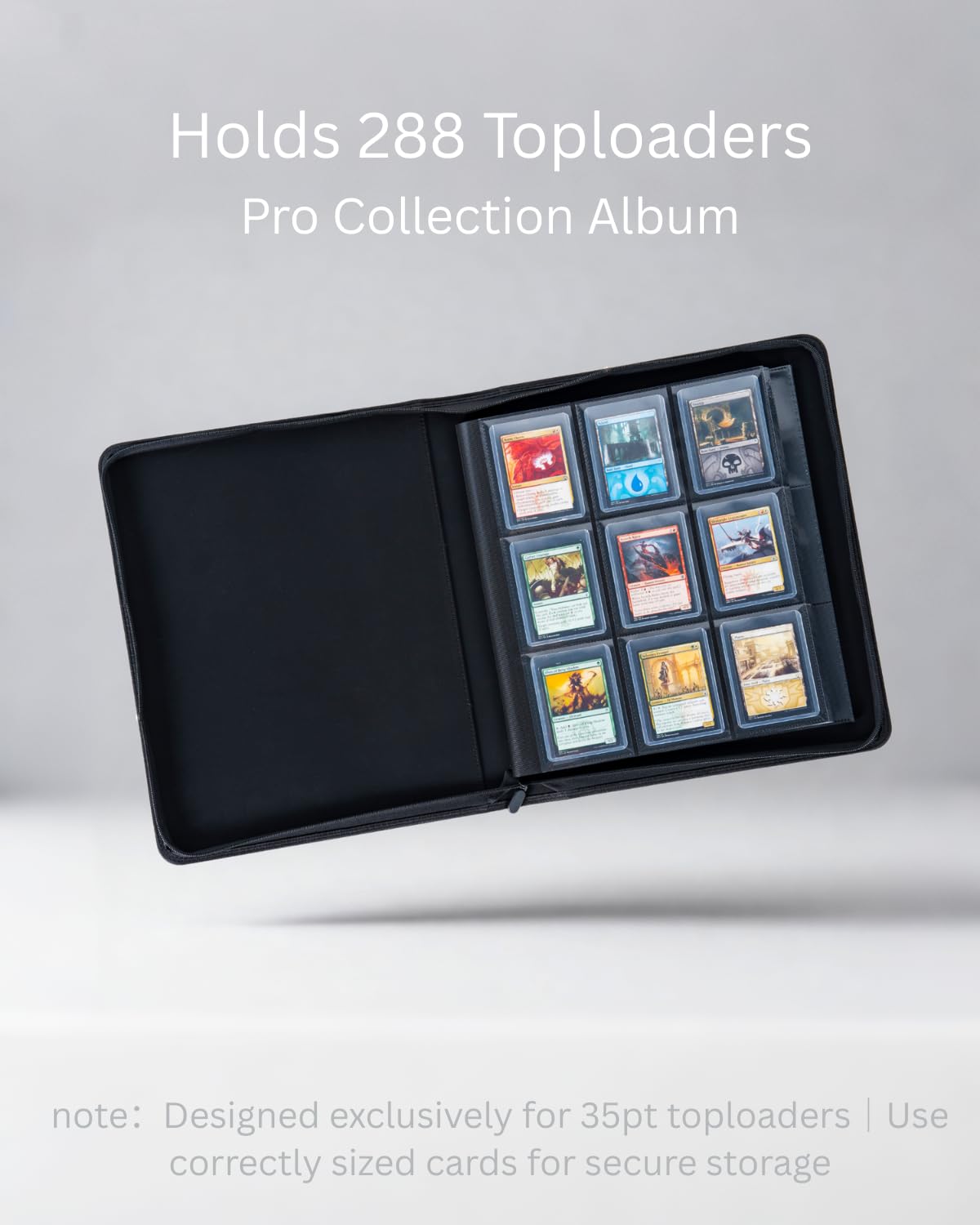 KUOOKING binder with soft fabric cover for a comfortable grip.