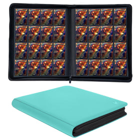 KUOOKING teal exterior cover protects your collection while traveling.