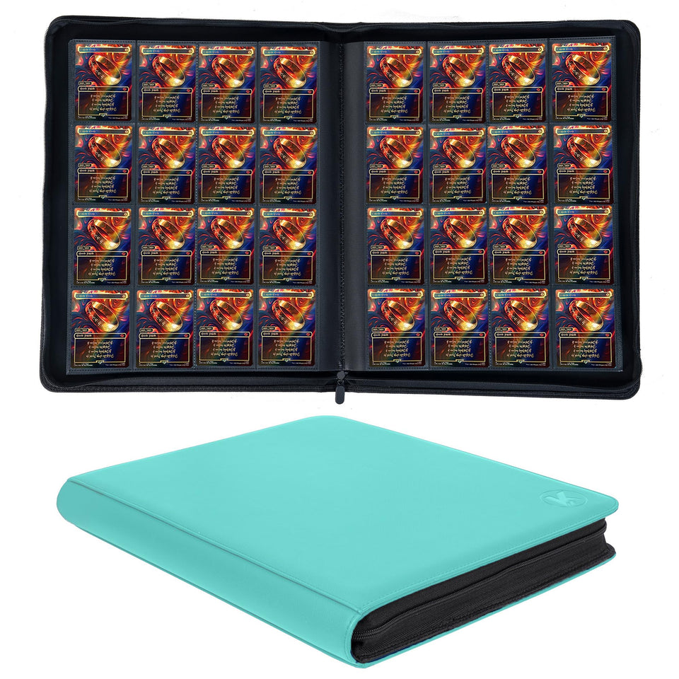 KUOOKING teal exterior cover protects your collection while traveling.