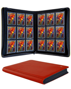KUOOKING Top Loader Binder with 288-card capacity for protected, organized cards.