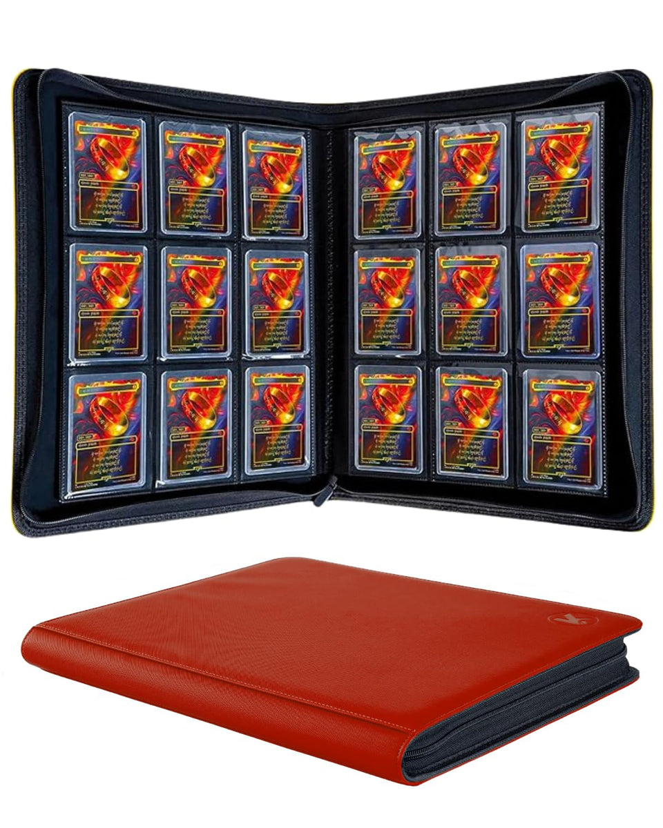 KUOOKING Top Loader Binder with 288-card capacity for protected, organized cards.