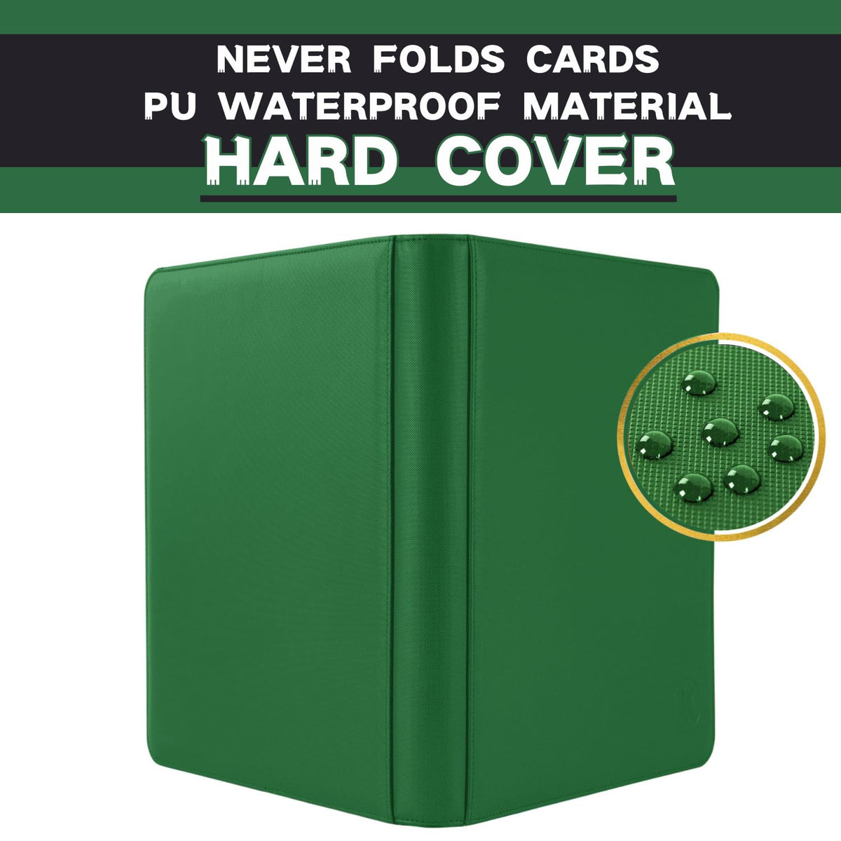 KUOOKING Top Loader Binder four-pocket layout keeps 3x4 inch cards organized