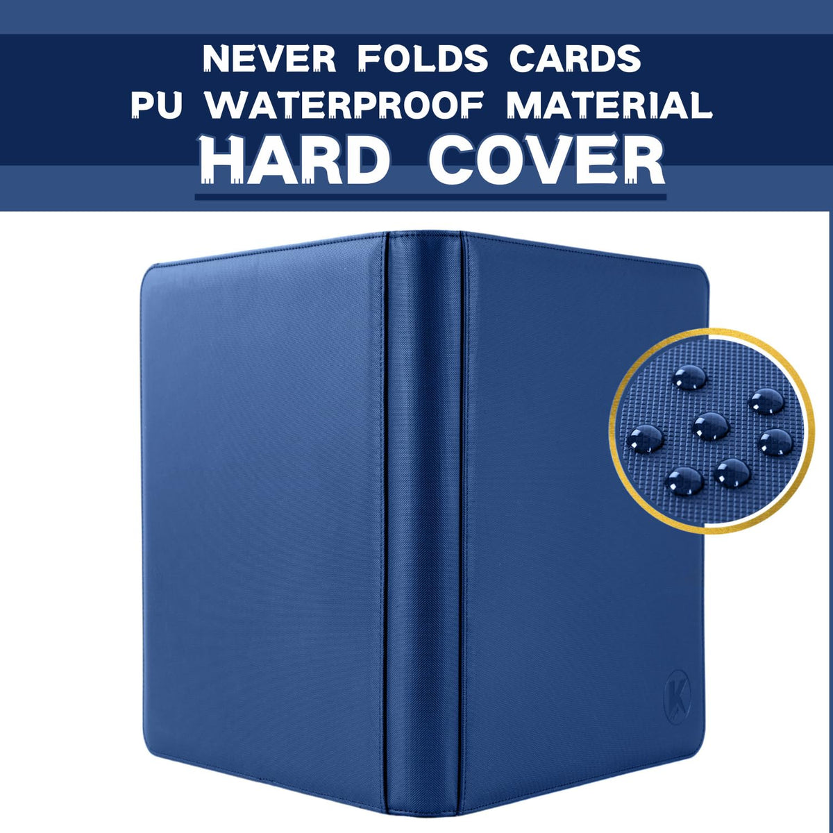 KUOOKING binder interior with clear pages for secure card viewing