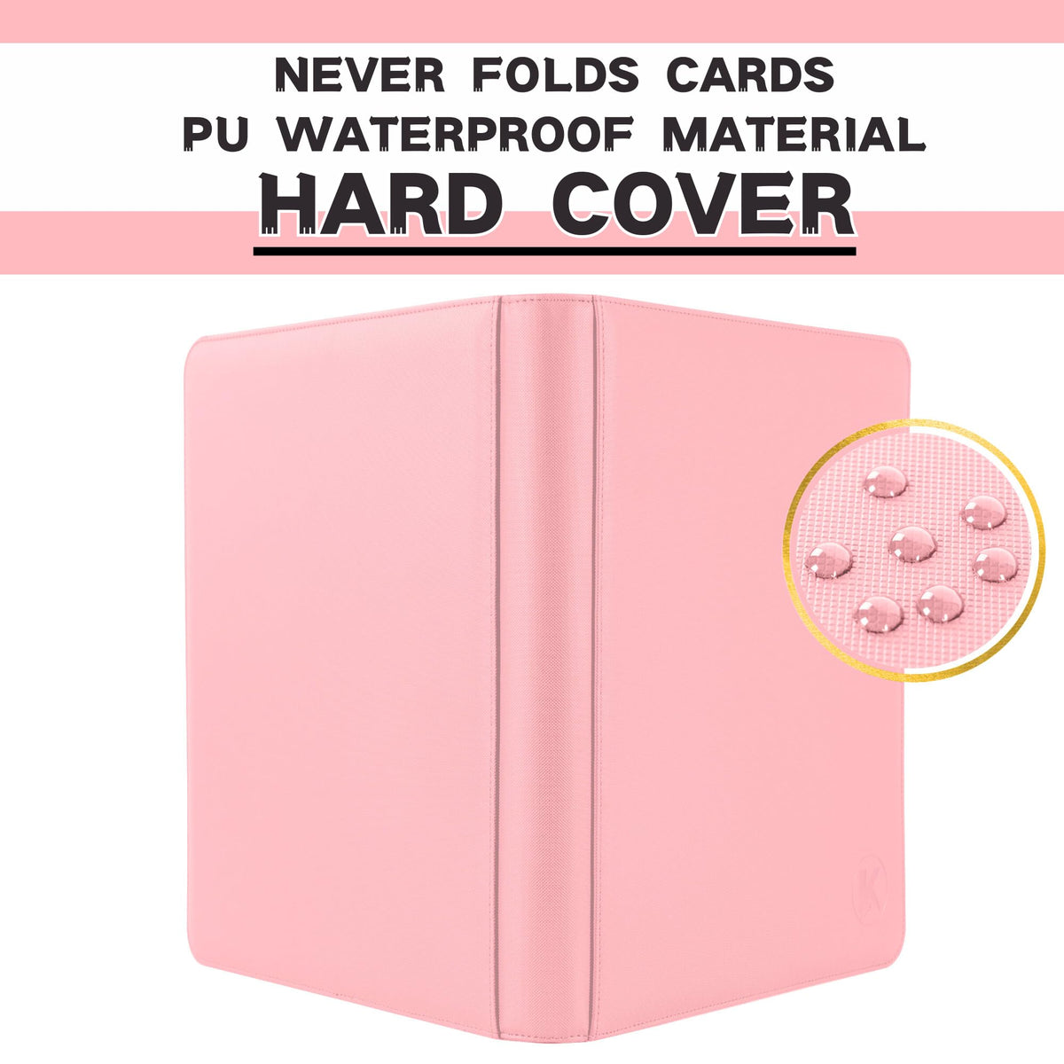 Reinforced hardcover and soft grip improve handling during setup and viewing.