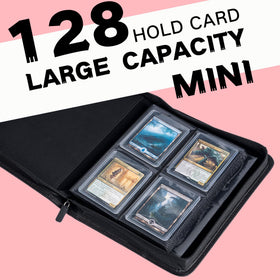 KUOOKING binder side-loading pockets in pink keep cards accessible and protected.