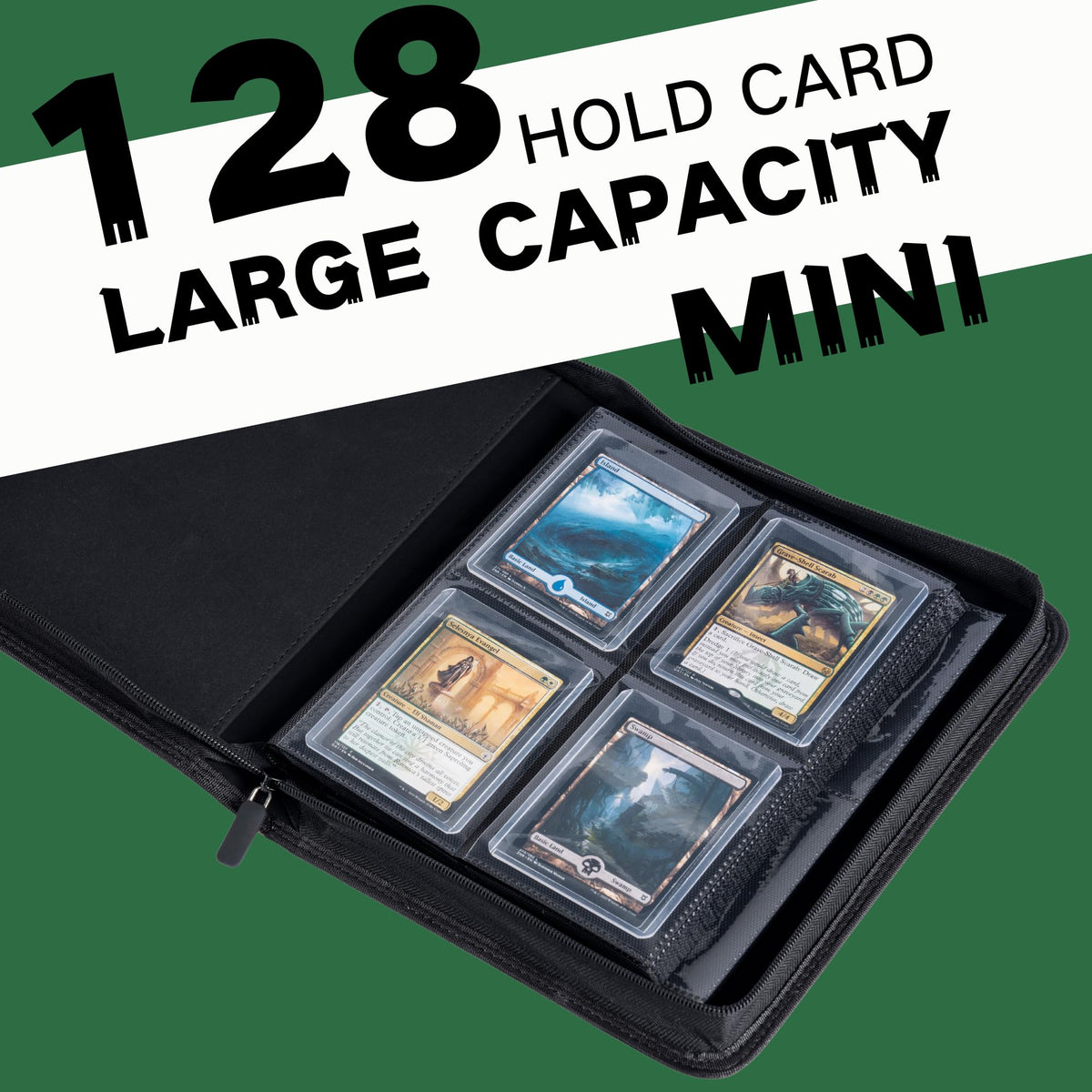 KUOOKING Top Loader Binder side-loading feature enables easy card insertion and viewing
