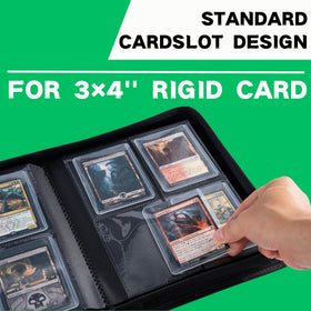 KUOOKING Top Loader Binder side-loading view enables easy access for quick card swaps.