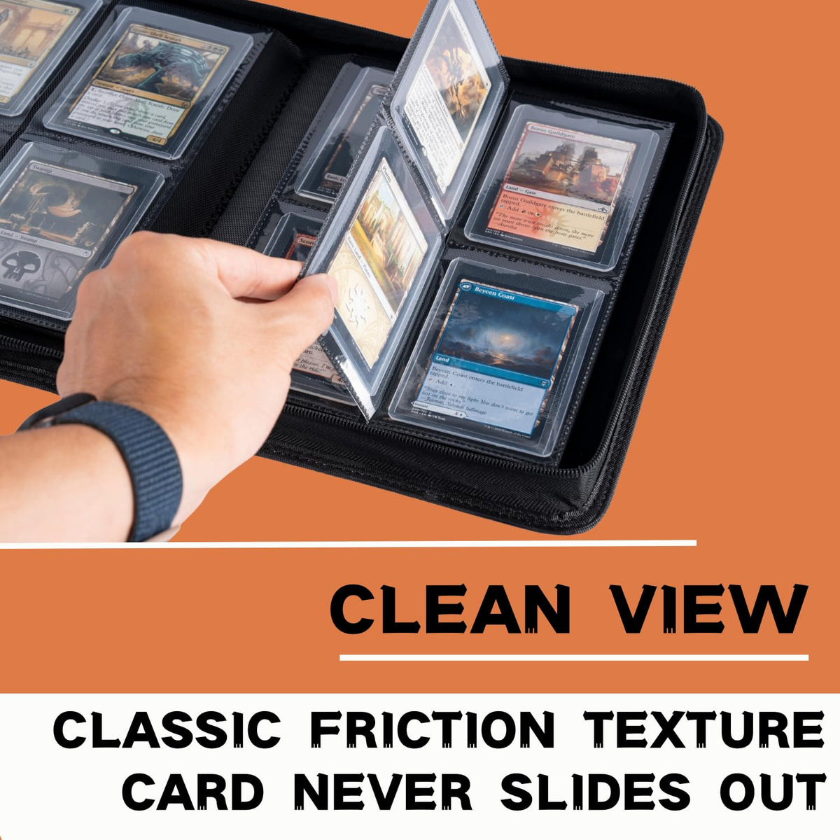 KUOOKING Toploader Binder durable cover highlights premium protection and long-lasting use.