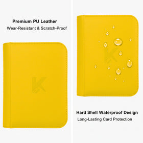 KUOOKING water-resistant album cover closeup demonstrates rugged protection on the go.