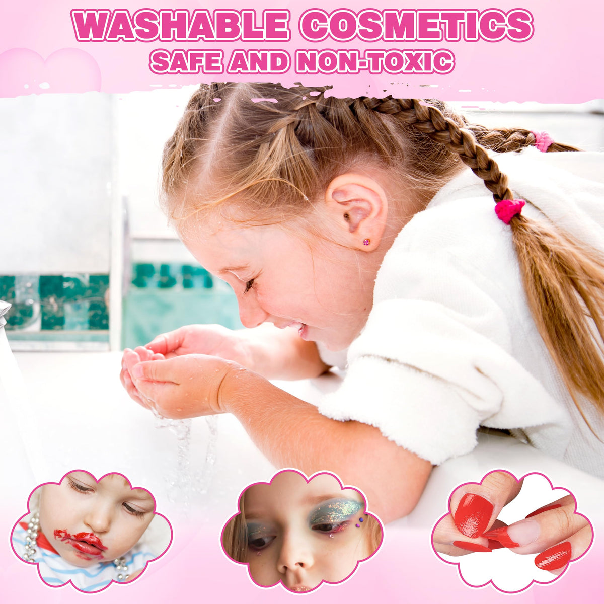 Kuovei kit includes accessories like earrings and necklace for complete princess looks