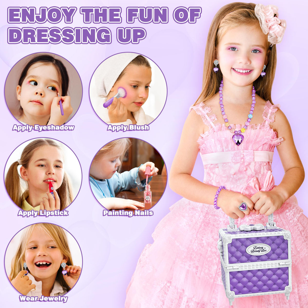 Kuovei cosmetic box keeps essentials organized for tidy playroom creativity