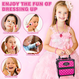 Kuovei cosmetic box keeps everything neatly organized for tidy playtime