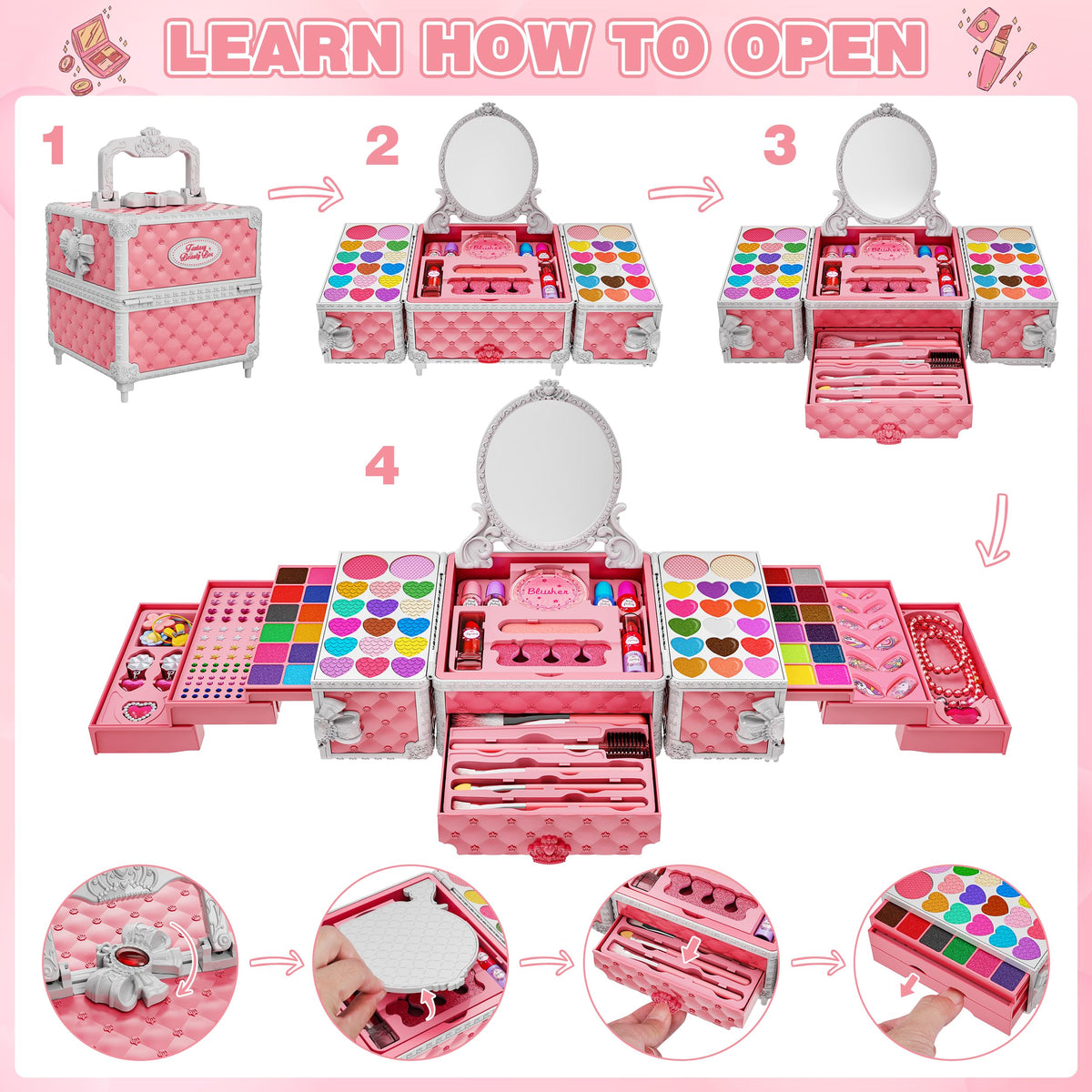 Kuovei nail patches for tiny manicure playtime.