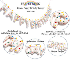 KUQJJQU Rainbow confetti dots banner brightens photos and party spaces