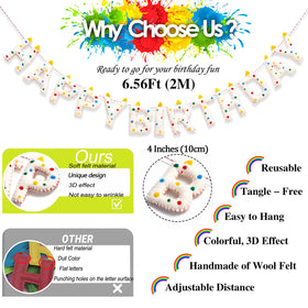 KUQJJQU Reusable banner designed for multi-year party use