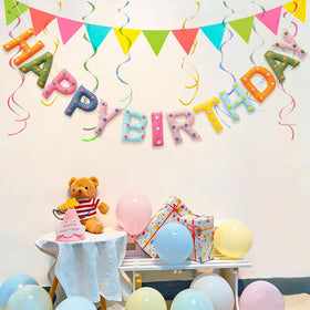 KUQJJQU wool felt letters 3D add texture and charm to celebrations.