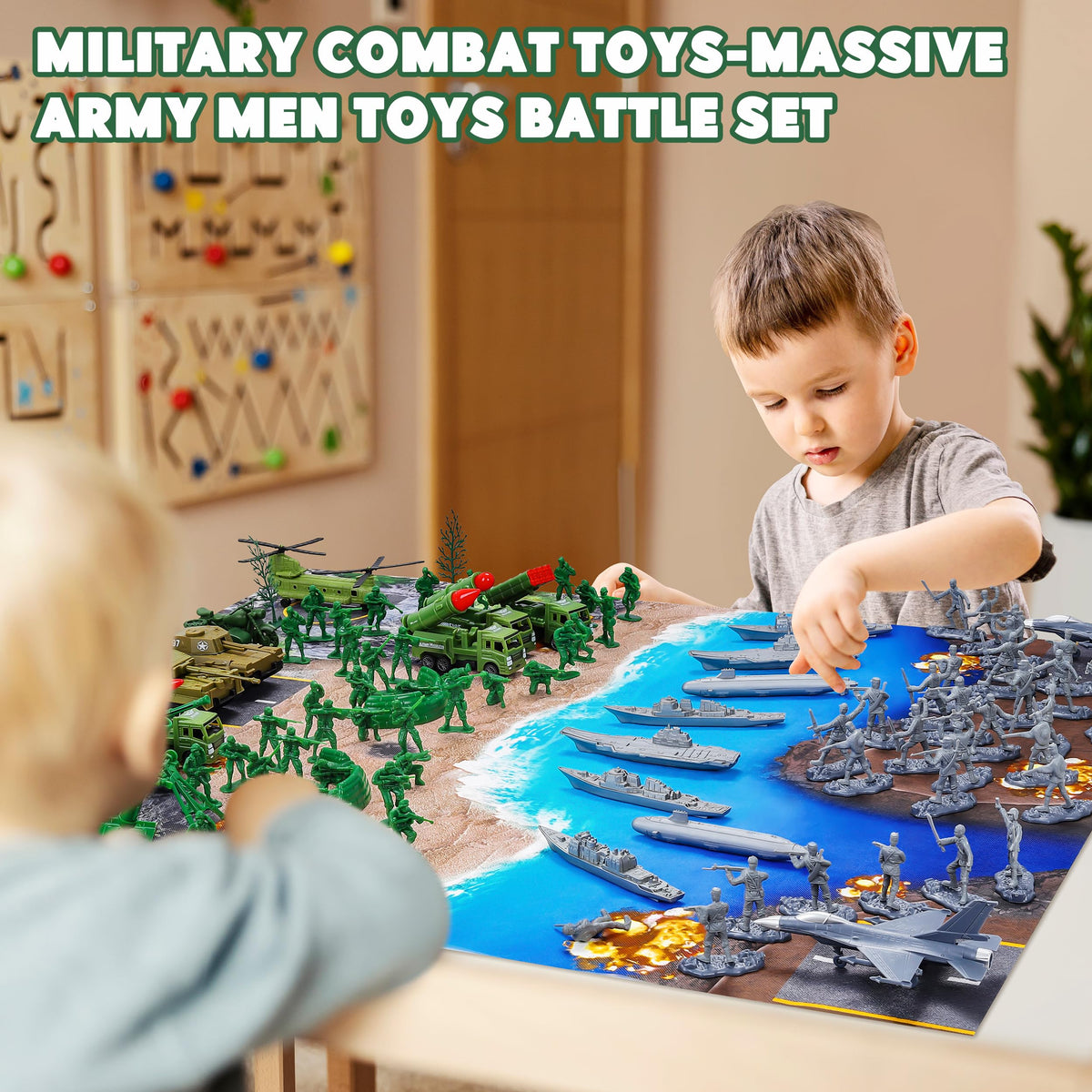 Kusntin Army Men missile vehicles provide long-range support in play sessions.