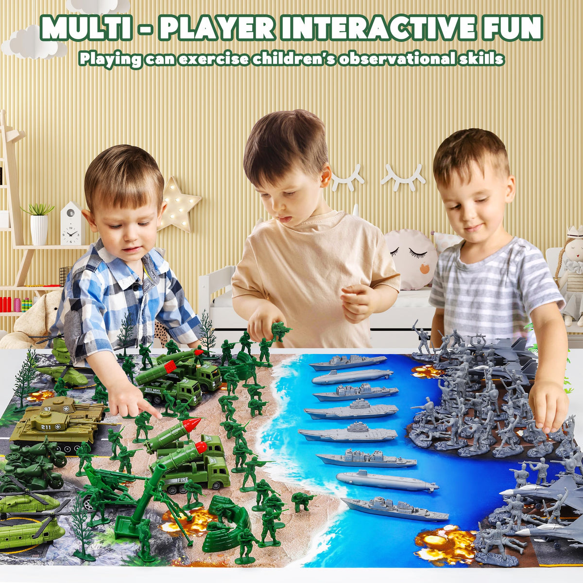 Kusntin Army Men planes bring fast air-action to tabletop battles.