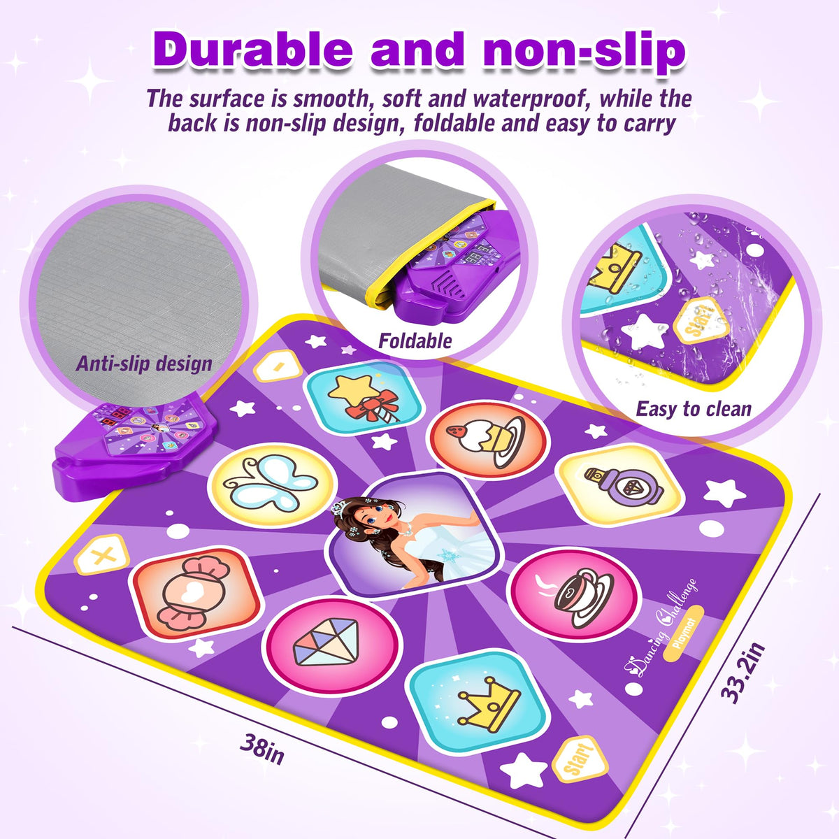 Kusntin Dance Mat five game modes offering varied challenges for kids