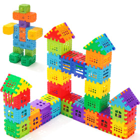 KUTOI interlocking blocks close-up showing colorful pieces for creative building