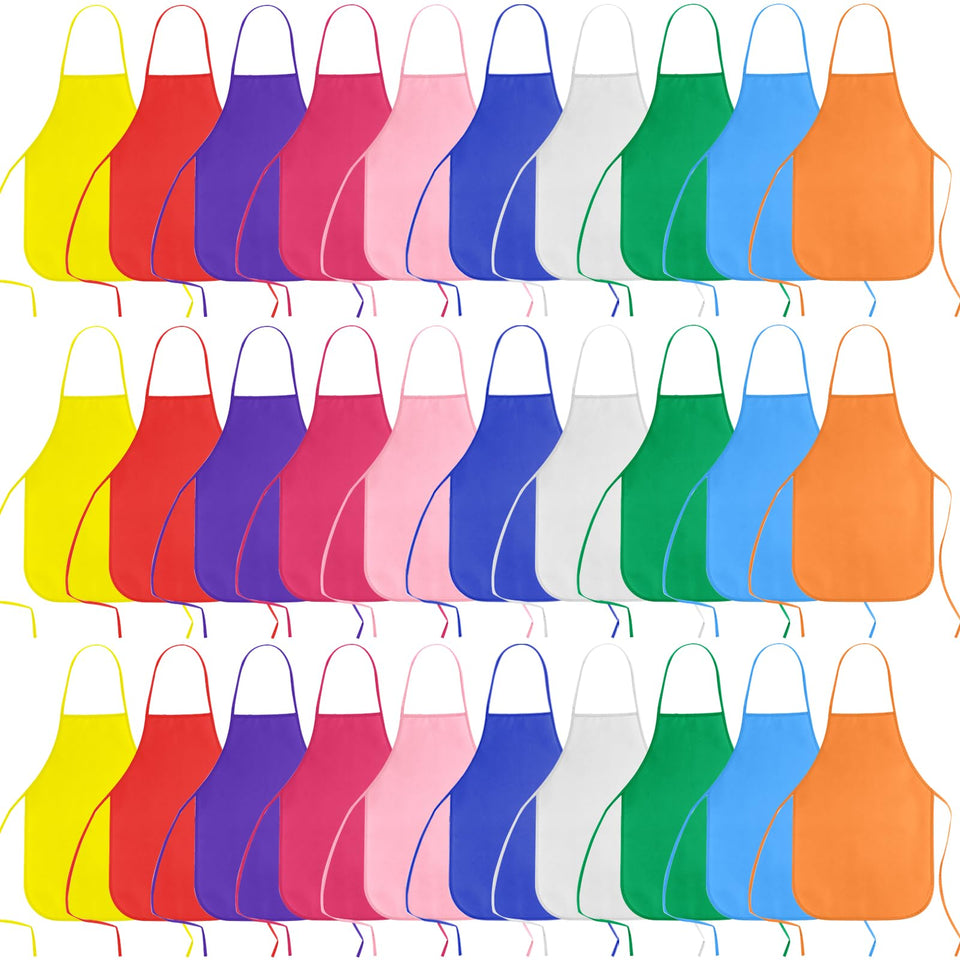 KUUQA Kids Aprons for painting protect clothing in vibrant color art sessions