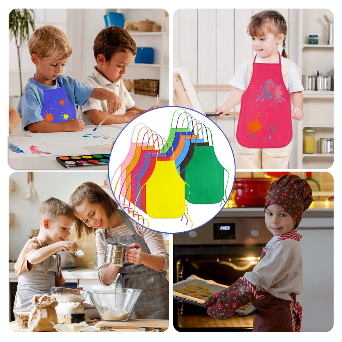 KUUQA aprons are sturdy, reusable, and easy to clean after activities