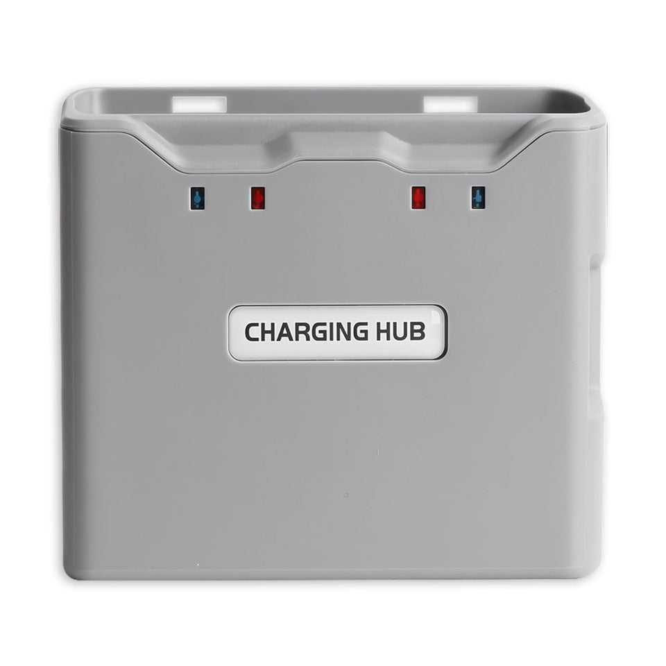 KUWATA 30W dual charger for DJI Mini 4K with fast two-battery charging.