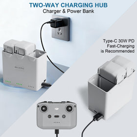 KUWATA sequential charging mode prioritizes the highest capacity battery first for efficient power use.