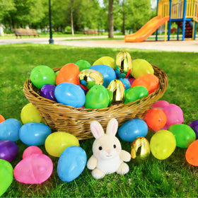 KVBXKBO 2.36 inch eggs offer a comfortable size for prize hunts.