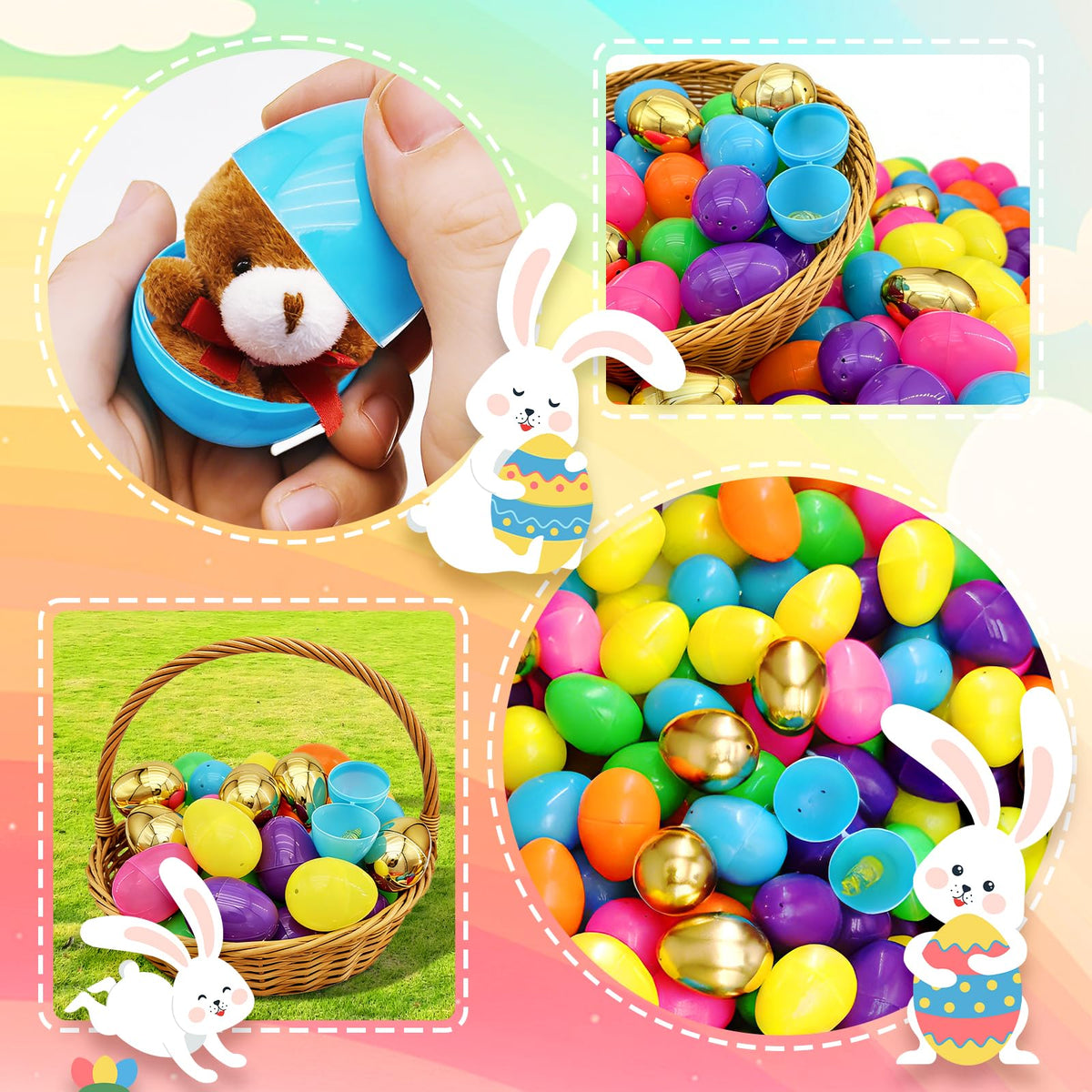 KVBXKBO fillable eggs enable quick, mess-free discoveries during hunts.