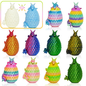 KVERM 12-piece dragon Easter eggs—vibrant colors for display or gifting.