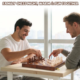 Kvintes wooden chess set ideal for home clubs and office game nights