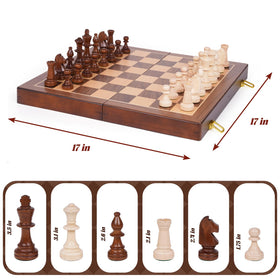 Kvintes classic wooden chess set makes a refined gift for adults