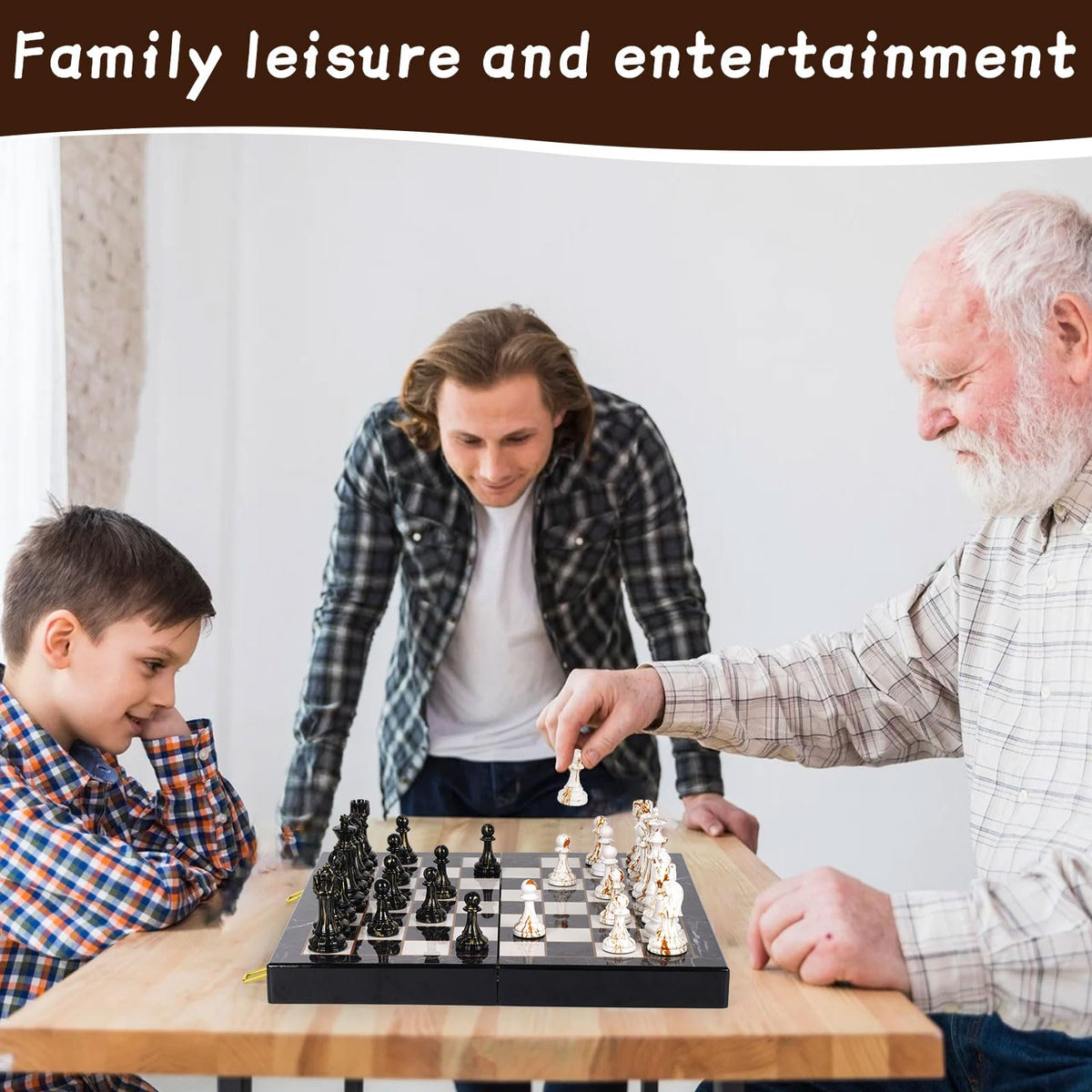 Kvintes gift-ready chess set suitable for all ages and occasions