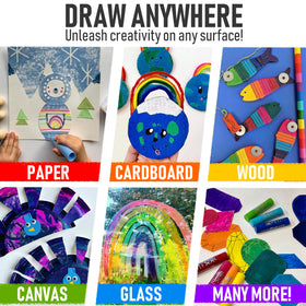 Kwik Stix non-toxic allergen-free pigments for safe creative play.