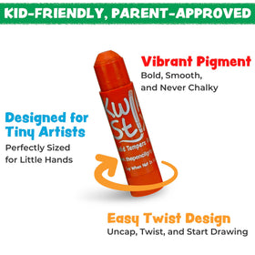 Kwik Stix designed for ages five and up for safe creative play