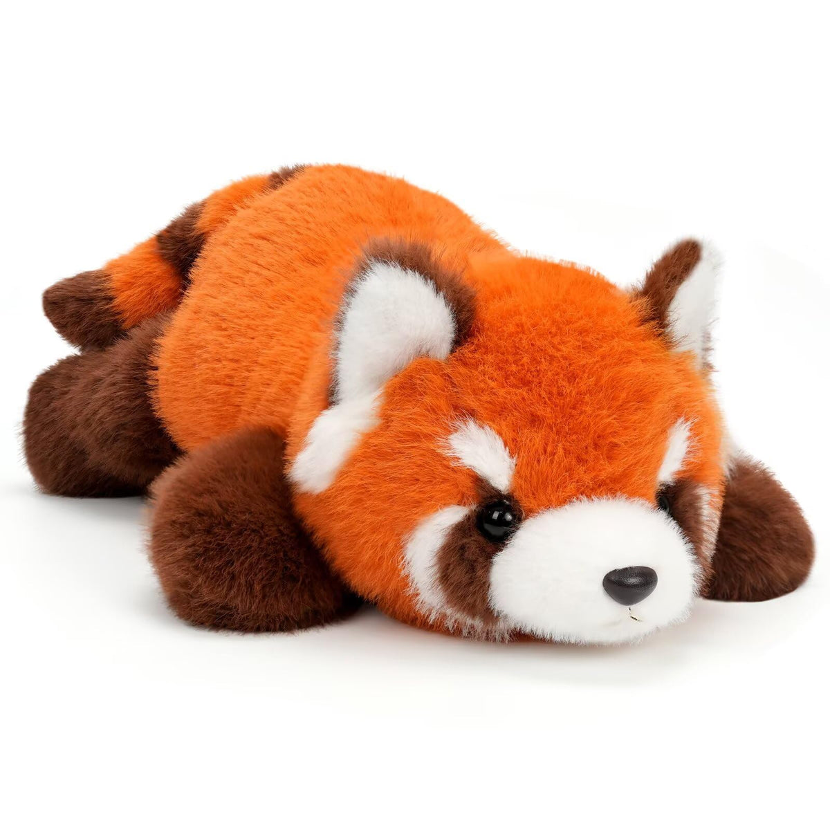 KWQBWQF red panda plush 18.9-inch pose for cozy companionship and decorative appeal.