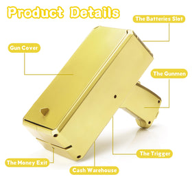 KWYZ Money Gun easy-to-use design supports quick loading and trigger operation