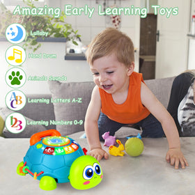 KWYZ turtle ABC and 123 learning engages recognition through interactive play