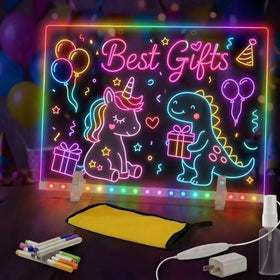 Cleaning cloth for quick wipe-down after glowing art on Lumiboard