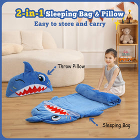 Kyerlish 2-in-1 sleeping bag pillow; transforms for cuddly play and support.