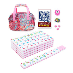 Kyerlish American Mahjong tiles pink-backed for vibrant gameplay and quick recognition