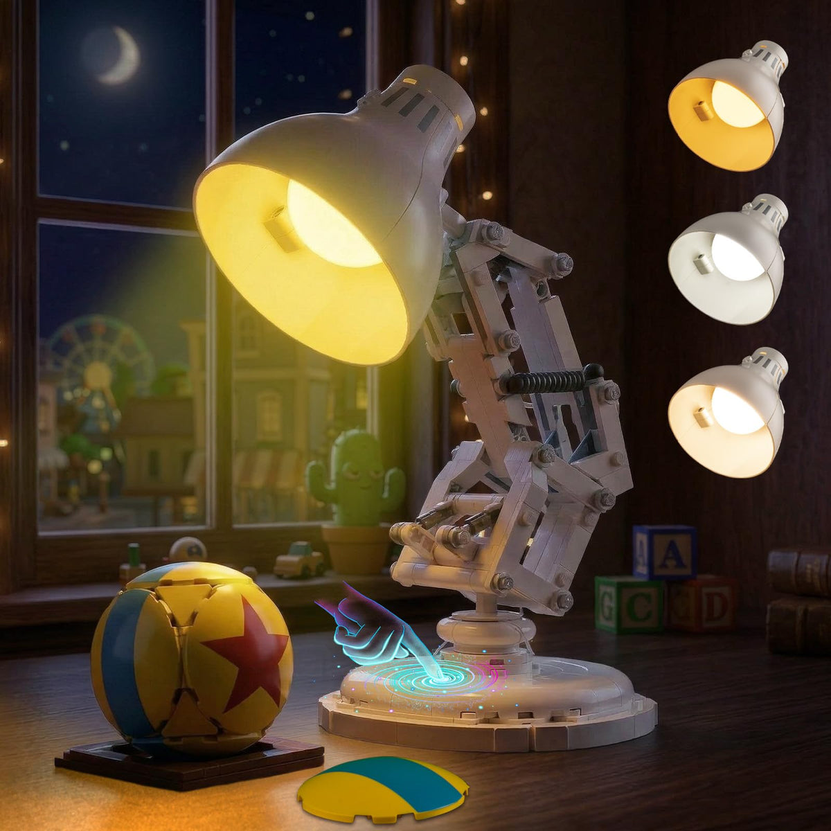 Kyglaring LED light kit for Luxo Jr 21357 adds vibrant illumination.